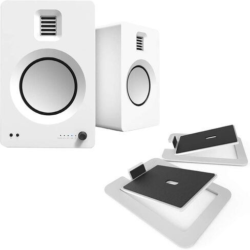 مكبرات صوت Kanto TUK Premium - زوج مع حامل مكبر صوت سطح المكتب S6 (أبيض) in Kuwait