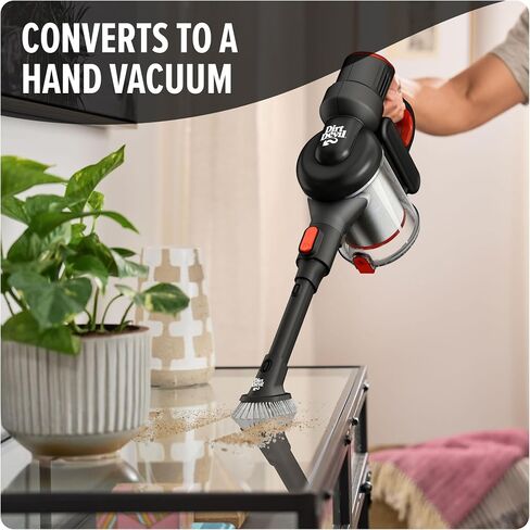 Dirt Devil Power Swerve Pet, Lightweight Cordless Stick Upright Vacuum Cleaner, For Carpet and Hard Floors, BD22052, Red in Saudi Arabia