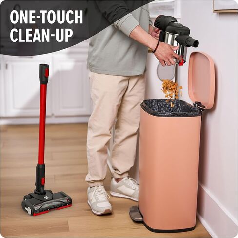 Dirt Devil Power Swerve Pet, Lightweight Cordless Stick Upright Vacuum Cleaner, For Carpet and Hard Floors, BD22052, Red in Saudi Arabia