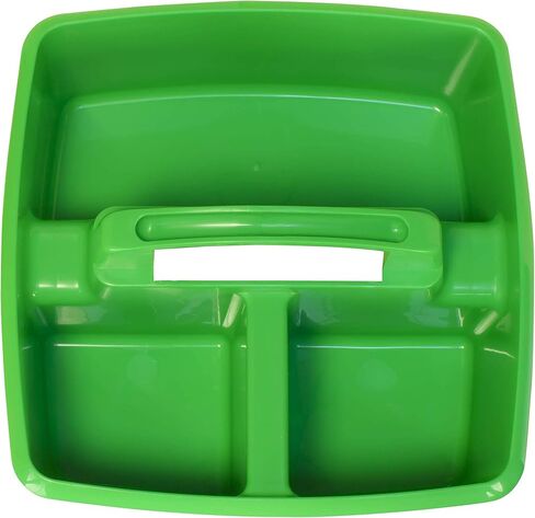 Storex 3-Compartment Small Caddy – Multipurpose Classroom Organizer with Handle, Grass, 6-Pack (00951A06C) in Saudi Arabia