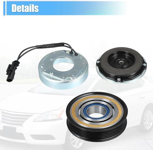 Uxcell التيار المتناوب قابض الضاغط مجموعة استبدال لشروليه سيلفرادو 3500HD 8CYL 6.6L 2015-2020 A/C مجموعة إصلاح القابض in Saudi Arabia