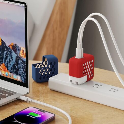 6 Pack Case Compatible with Apple 35W Dual USB-C Port Power Adapter ​​​​​​Case Colorful Cover (Standard) in Saudi Arabia
