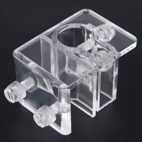 TOPINCN 20mm Adjustable Acrylic Aquarium Water Pipe Holder Water Tube Clamp Fixed Clip Fish Tank Hose Holder Feeding Tube Fixing Clip in Saudi Arabia