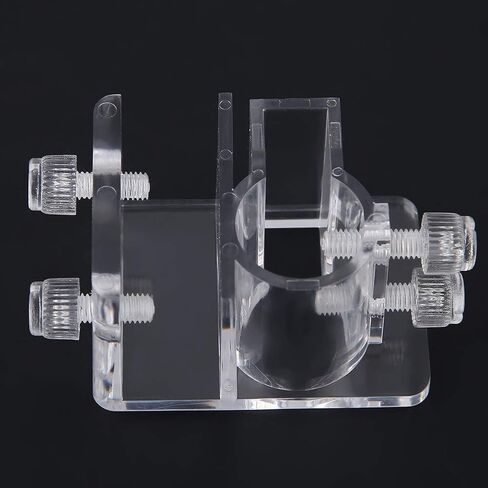 TOPINCN 20mm Adjustable Acrylic Aquarium Water Pipe Holder Water Tube Clamp Fixed Clip Fish Tank Hose Holder Feeding Tube Fixing Clip in Saudi Arabia