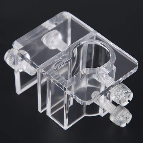 TOPINCN 20mm Adjustable Acrylic Aquarium Water Pipe Holder Water Tube Clamp Fixed Clip Fish Tank Hose Holder Feeding Tube Fixing Clip in Saudi Arabia