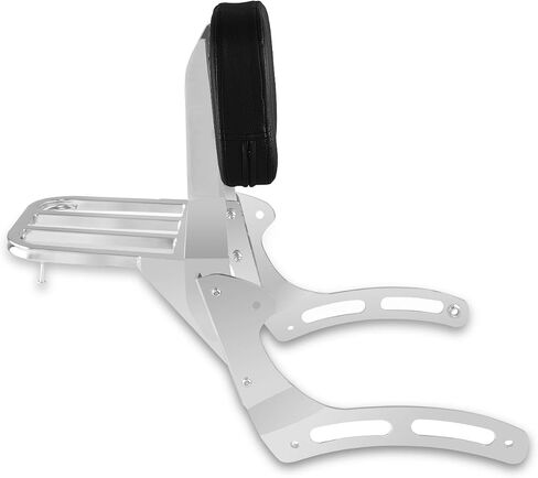 Motorcycle Passenger Backrest Sissy Bar with Luggage Rack for Kawasaki Vulcan 900 VN900 Classic Custom 1996-2023 (Chrome) in Saudi Arabia