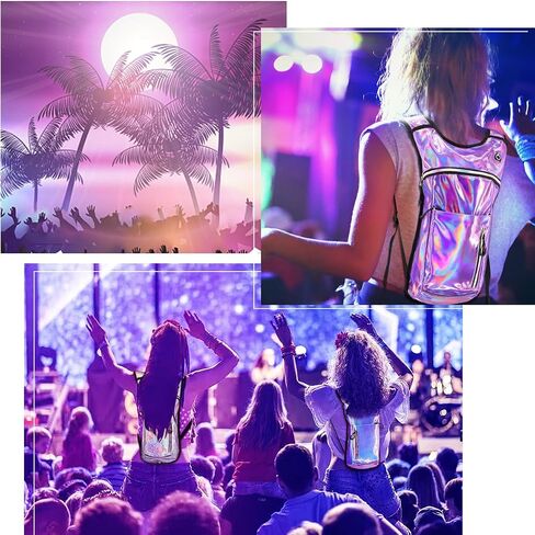 Hydration Backpack, Water Backpack with 2L Hydration Bladder, Rave Backpack Hydration Pack, Festival Essential for Raves, Hiking, Cycling, Climbing, Running, Outdoor, Camping and More in Kuwait