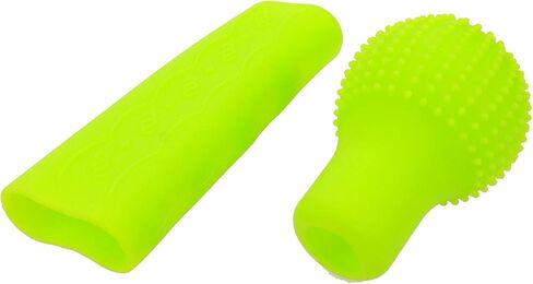 Modengzhe Silicone Hand Brake Lever and Shift Knob Cover Kit, 3D Ball Shape Anti-Slip Design Gear Shifter Knob Protective Case Handbrake Lever Protector (Black) in Saudi Arabia