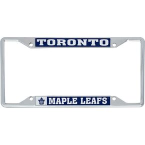 Desert Cactus Toronto Maple Leafs License Plate Frame Team NHL Metal Car Tag Holder for Front or Back of Car National Hockey League Officially Licensed (Traditional)