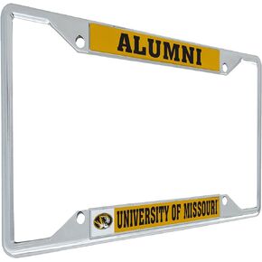 Desert Cactus University of Missouri Tigers Mizzou Metal License Plate Frames for Front or Back of Car Officially Licensed (Alumni - Yellow)