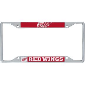 Desert Cactus Detroit Red Wings Team NHL National Hockey League Metal License Plate Frame for Front or Back of Car Officially Licensed (Up Close)