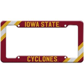 GRAPHICS & MORE Iowa State Cyclones Corner Stripes License Plate Tag Frame