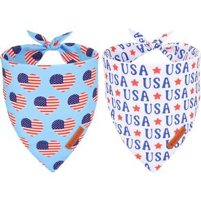 ADOGGYGO Easter Dog Bandanas, Rabbit Carrot Dog Scarf, Multi Size Offered, Orange Blue Dog Easter Bandana for Large and Extra Large Dogs Pets (X-Large, Easter)