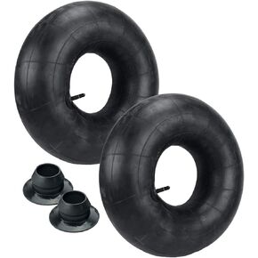 (2) Two 6-14 6.00-14 7-14 Farm Tractor Implement Tire Inner Tubes with Bushings