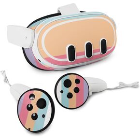 MightySkins Skin Compatible with Meta Quest 3 - Peaches and Cream | Protective, Durable, and Unique Vinyl Decal wrap Cover | Easy to Apply