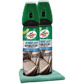 Turtle Wax Power Out Upholstery Cleaner (18 oz) Bundle with Microfiber Cloth (3 Items)