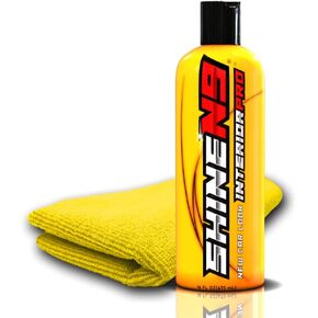 New Car Look Interior Pro – Professional Interior Auto Detailer and Protectant for Leather, Vinyl, Rubber, Plastic and More – Conditions and Restores – Includes 300 GSM Microfiber Applicator