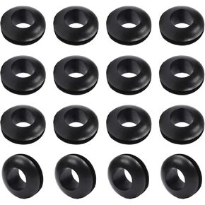 حلقة مطاطية 100 قطعة 7 مم حلقات مطاطية داخلية مقاومة للزيت لكابل الأسلاك باللون الأسود، Aicosineg in Kuwait