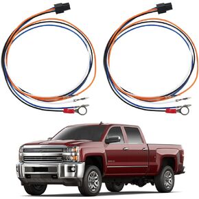 Tow Mirrors Wiring Harness Fit for 2014-2018 Chevy Silverado 1500 2500HD GMC Sierra Truck Cargo Lights Running Turn Signal Lights(2Pcs)