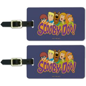 Scooby-Doo Gang Luggage ID Tags Suitcase Carry-On Cards - Set of 2