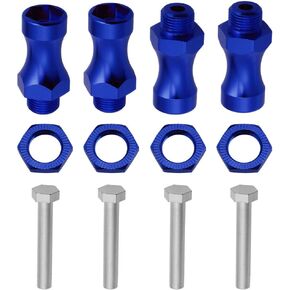4PCS HobbyPark RC Car Wheel Hubs 12mm Turn 17mm Hex Adapter Nuts 30mm Extension for 1/8 Scale Monster Truck Off Road Buggy Models
