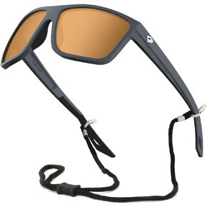 TOREGE Men's Women Sunglasses Polarized Sports UV Protection Wraparound Lightweight Sunglasses for Fishing Golfing NAUTILUS