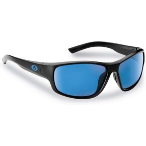 Flying Fisherman Teaser Wrap Around Polarized Sunglasses, Matte Black, One Size