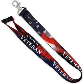 PinMart Veteran Military Patriotic Lanyard w/Safety Release