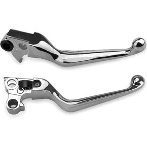 Chrome Silver Brake Clutch Lever Hand Levers Compatible with Harley Sportster 883 1200 Dyna Softail Road King Touring Fat Bob Electra Glide