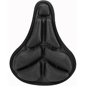 Bike Seat Cover, Bike Seat Cushion for Men & Women, 3D Air Shock Absorbing Bicycle Seat Cover for Indoor & Outdoor Bike Seat with Adjustable Velcro Secure Ease of Installation
