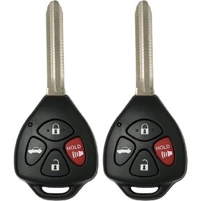 Keyless2Go Replacement for 2 New Keyless Entry Remote Car Key for Toyota Corolla Venza Avalon GQ4-29T with G Chip