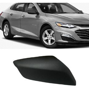 For Chevy Chevrolet Malibu Side Mirror Cover Cap 2016 2017 2018 2019 2020 2021 2022 2023 Matte Black ABS Plastic Textured Passenger Driver Rear View Mirror Covers Caps Replacement 84026842 84026841