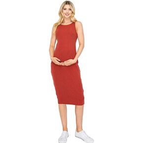 My Bump Women's Tank Ribbed Casual Comportable Maternity Pregnancy Dress
