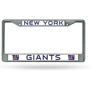 NFL New York Giants Chrome Licensed Plate Frame