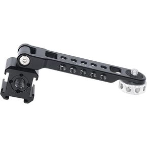 NICEYRIG 3-Side Triple Cold Shoe Extension Bracket Heavy-Duty Cheese Bar with 1/4 Threads for Tripod Selfie Stick Gimbal, Camera Phone Vlog Vlogging Light Mic Mount - 468