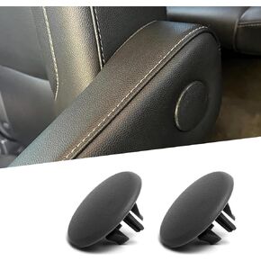 2 PCS Car Armrest Cover Buckle, Left or Right Seat Armrest Handle Decorative Bolt, Glove Box Cover Accessories Replacement 15279689, Compatible with Chevrolet GMC Cadillac Escalade (Black)