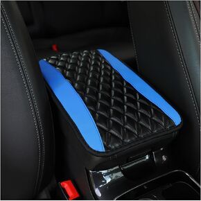Car Center Console Cushion Pad, Universal Leather Waterproof Armrest Seat Box Protector, Auto Memory Foam Armrest Cover, Vehicle Decor Accessories for Most Cars (Red)