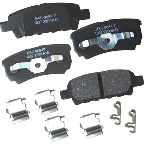Bendix Premium Rear Brake Pads for Select Models Chrysler,Sebring, Dodge, Avenger, Caliber, Jeep Compass, Patriot, Mitsubishi, Lancer, Outlander- (SBC1037)