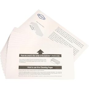 SINCHI Roller Cleaning Paper for 13-Inches Laminator Machine, 10 pcs Pack, Reducing The Chance of a Jam and Prolong The Life Time of The Laminating Machine