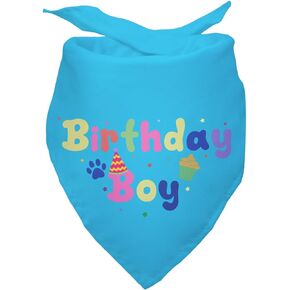 Dog Birthday Bandana Dog Birthday Boy Dog Bandana Dog Birthday Party Supplies for Small Medium Dog Pet Blue Dog Bandana for Dog Lover Pet Lover Gifts