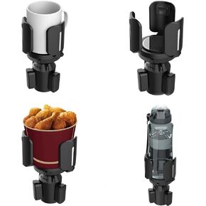 Car Cup Holder Expander Adapter, Cup Holder Extender with Adjustable Arm and Base,Universal Compatible with Yeti Ramblers14-46oz, Hydro Flasks 32/40oz Most 12-46 Ounce Bottles, Cups