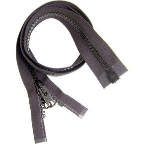 #10 Heavy Duty Marine Black YKK Separating Zipper - Made in The United States (72" Inches)