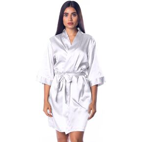 Personalized Silk Satin Robes for Women Kimono for Brides and Bridesmaids Wedding and Bridal Party Loungewear