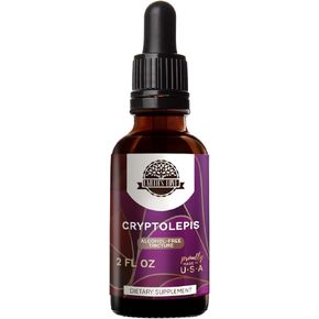 Earth's Love - Cryptolepis Alcohol-Free Herbal Extract Tincture, Super-Concentrated Wildcrafted Cryptolepis (Cryptolepis Sanguinolenta) Dried Root (2 Fl Oz)