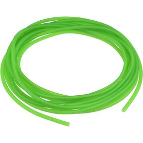 uxcell Latex Tubing 2mm ID 5mm OD 5m Elastic Rubber Hose Fluorescent Green