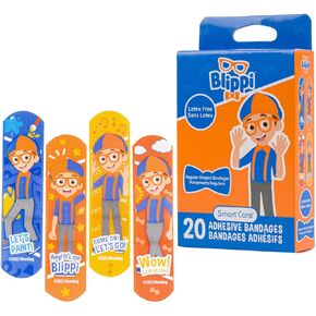 Kids Colorful Character Adhesive Bandages - 20 Count (Toddler)