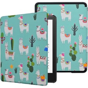 Case for 6.8" Kindle Paperwhite (11th Generation-2021) and Kindle Paperwhite Signature Edition, Cute Kawaii Folio PU Leather Book Cover with Auto Wake/Sleep, Adorable Bear