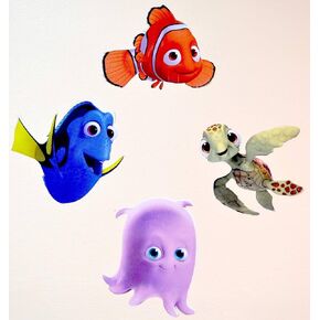 Sea World Fish Characters (Flip, Sydney, Puck &Coral), Vinyl Decal Sticker, Approx 8 inch Each SSND-1005