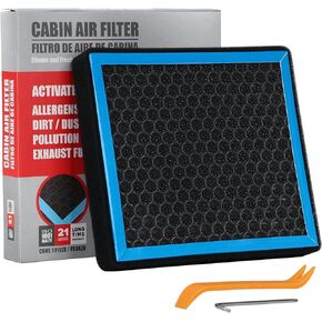CF10285 Cabin Air Filter with Nutshell Activated Carbon, Compatible with Toyota 4Runner Highlander RAV4 Tundra Camry Corolla Prius Land Cruiser Sequoia Sienna Avalon 2007-2023.