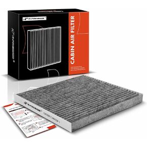 A-Premium Cabin Air Filter with Activated Carbon Compatible with Nissan NV200 2017 2018 2019 2020 2021, Versa 2014 2015 2016 2017 2018 2019, Behind Glove Box